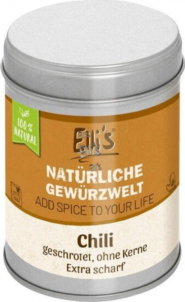 Chili geschrotet ohne Kern 'extra scharf' - Ellis Gewürz