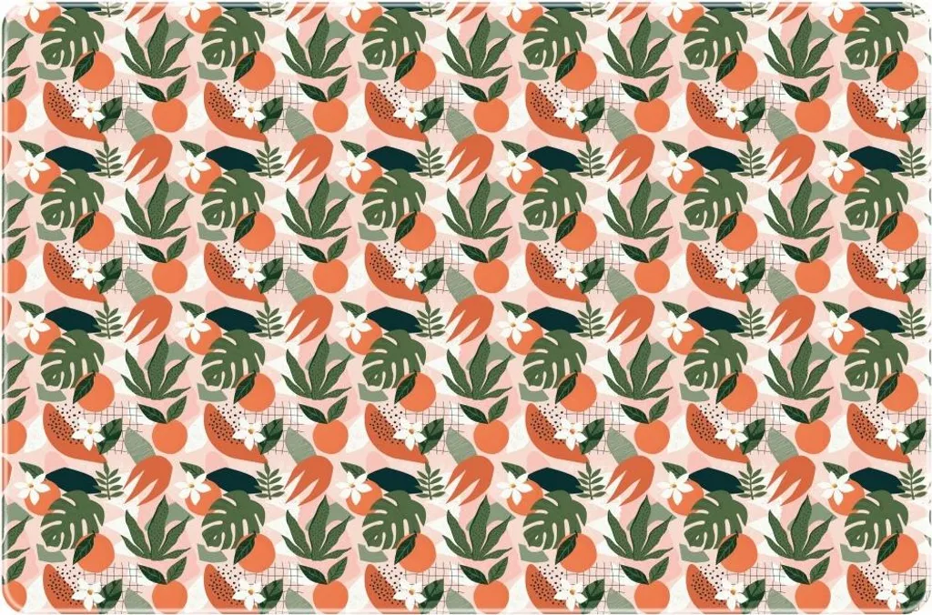 Grand protège-bureau Tropical 58x38 cm tapis de souris format XL