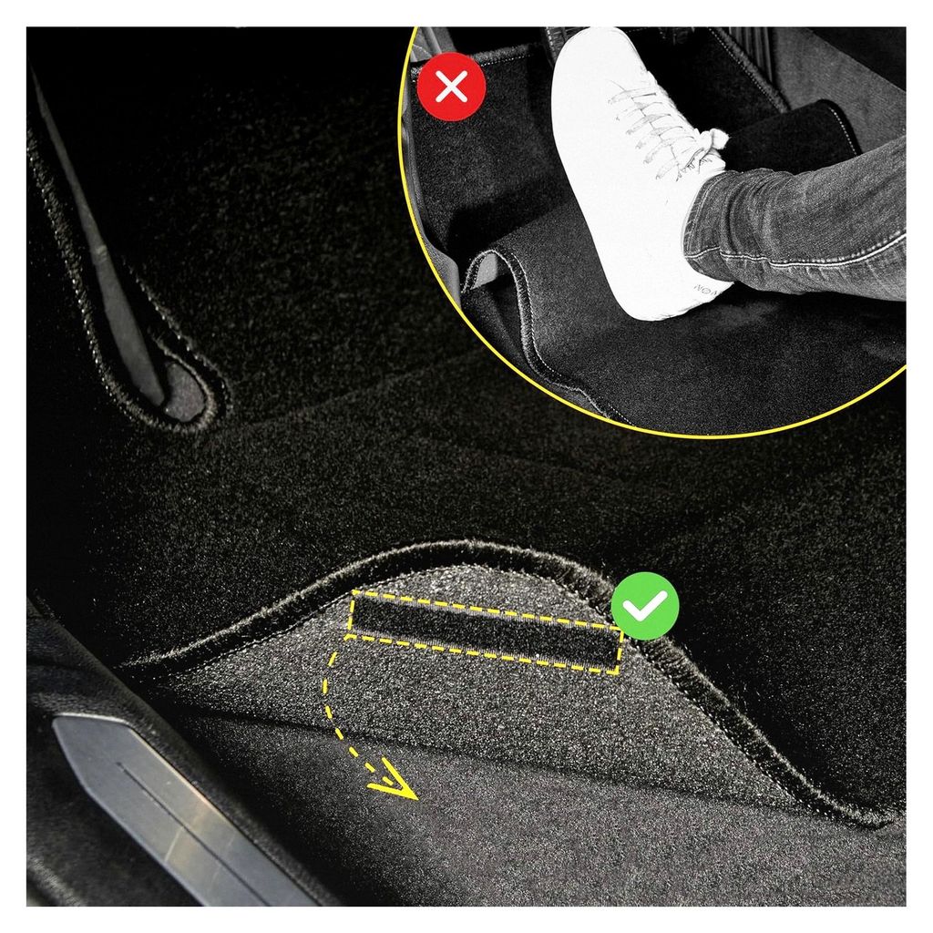 Autofußmatten - Maßgeschneidert für 308/308SW - Mit Befestigungsclips - Antirutschmatten - 4 Stück
