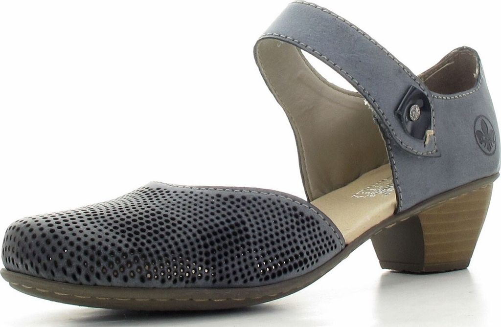 Rieker Komfort Pumps Damen 31353133353630 Blau 40 EU Produktbild 38