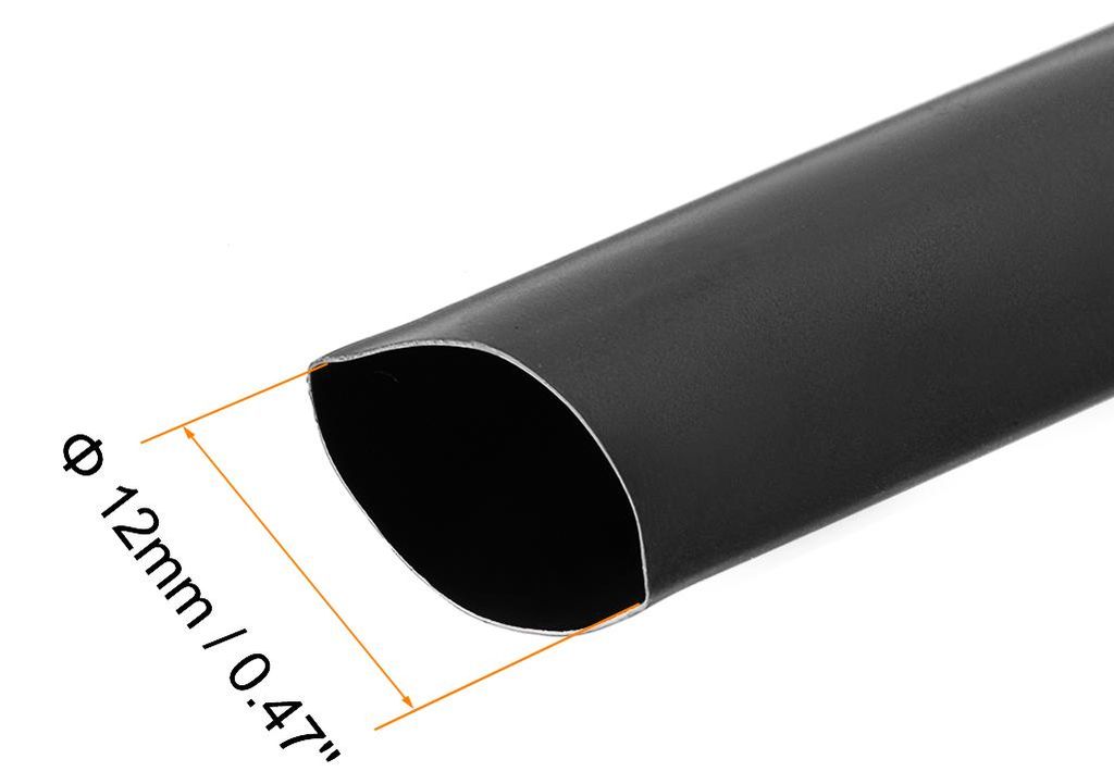 Wasserdicht Schrumpfschlauch 12mm Durchm 20mm Flache Breite Schrumpfverh?ltnis 2:1 Kabelschutzschlauch for Elektrische Isolierung Schlauch 7m L?nge...