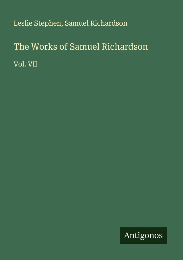 Die Werke von Samuel Richardson