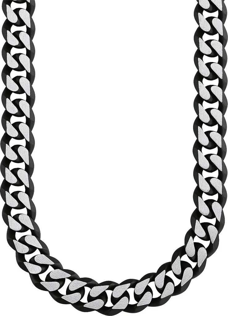 Bijou Homme s.Oliver Chaîne Noire 50 cm Idéale pour Look Quotidien