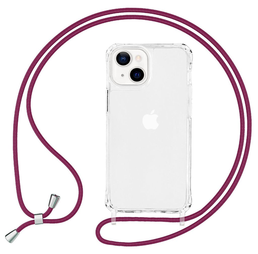 NALIA Clear Hybrid Case con catena per iPhone 13 Mini, Immagine del prodotto 