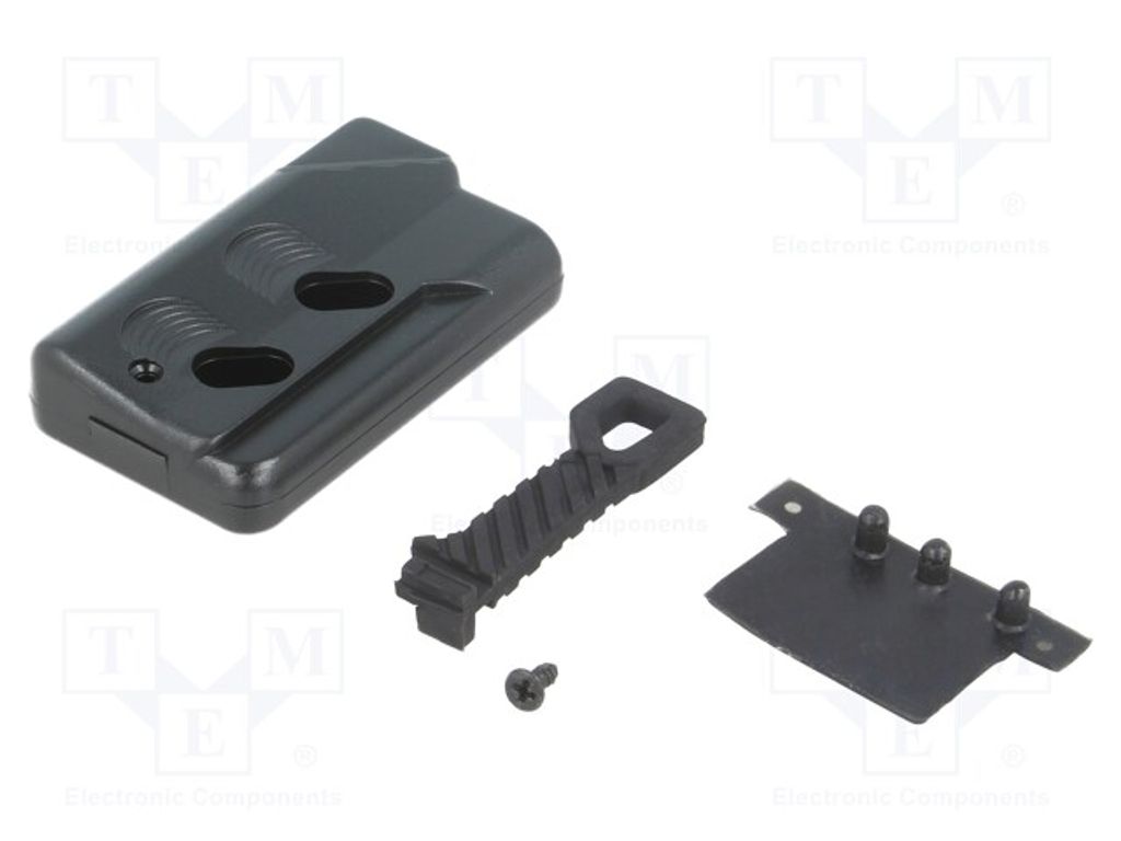 1x Gehäuse: für Fernbedienung Z: 13mm Y: 56mm X: 32mm schwarz P-26/BK Fernbedien