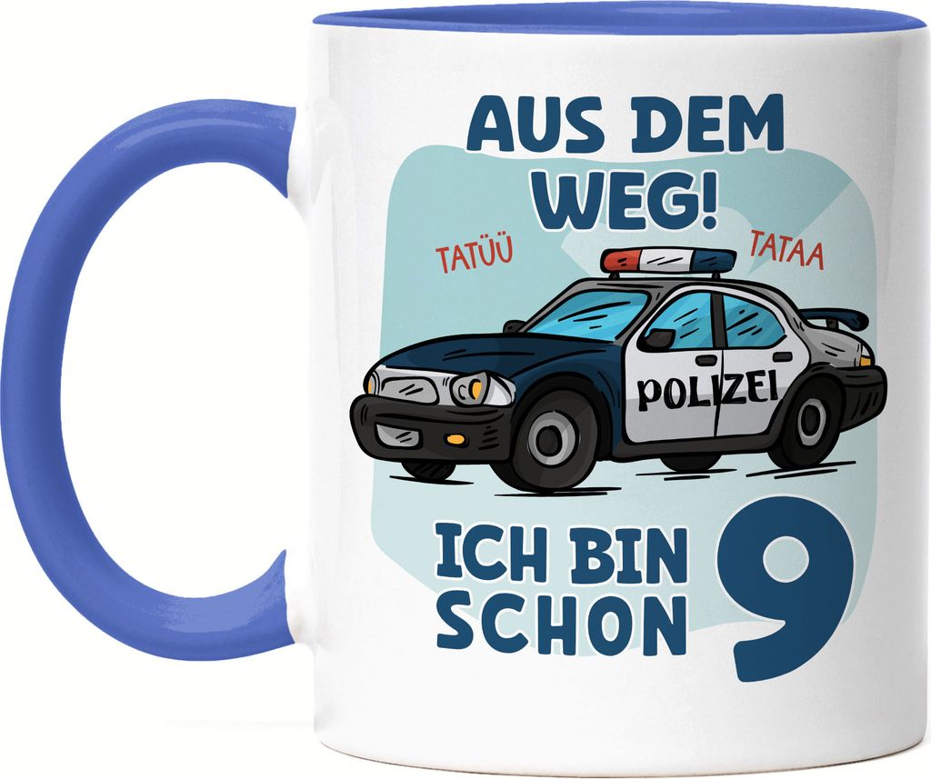 Aus Dem Weg Ich Bin Schon 9 Tasse Blau Happy Birthday Feiern Leben 9. Geburtstag Alles Gute Geburtstagsparty