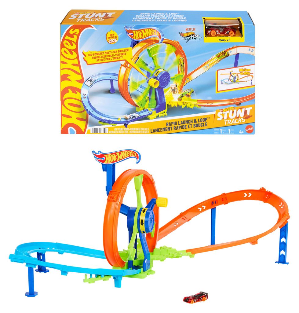 Hot Wheels Snelstart en Lusbaan JBX65 Productafbeelding 