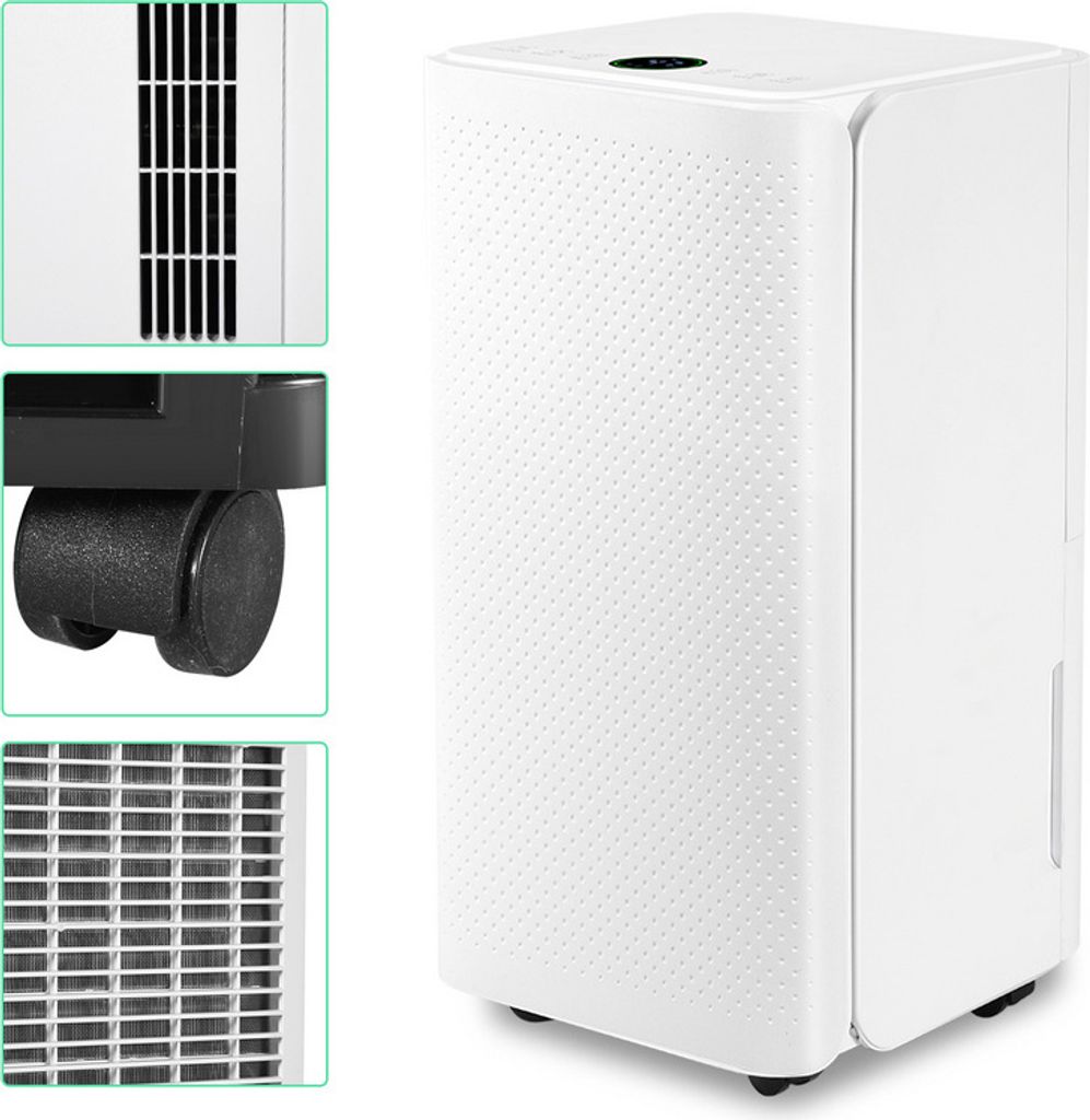 Jayseuw Luftentfeuchter 16L/Tag | Schlafmodus,Abnehmbarer 2L Tank 24-Stunden-Timer gegen Feuchtigkeit Schmutz & Schimmel für Schlafzimmer Badezim...