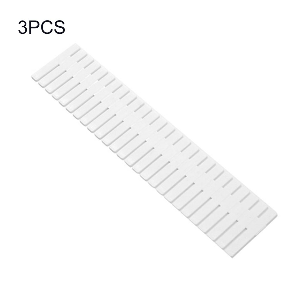 1 Set Schubladen Teiler DIY Verstellbares Plastik -Make -up -Socken Unterwäsche Organisator für zu Hause-Weiß 1