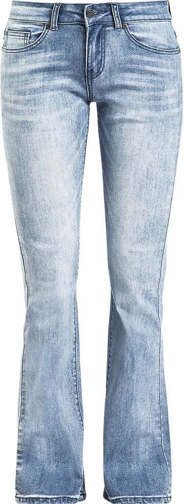 Black Premium by EMP Damen hellblaue Jeans mit Waschung und Schlag W27L30