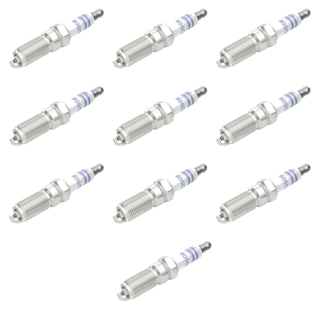 10 bougies d'allumage, unipôle, BOSCH, gamme IAM, Image du produit 