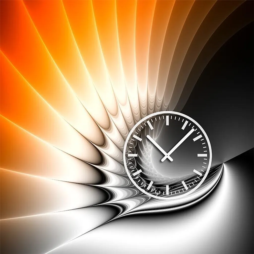 Horloge Murale Design 40x40 cm Dixtime 4222 au Style Minimaliste Chic