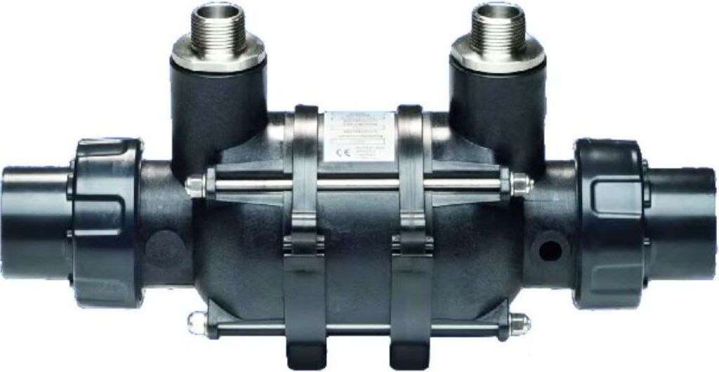 Wärmetauscher Dapra KWT -Ti 25 - 28 kW aus Kunststoff mit Titanwellrohr
