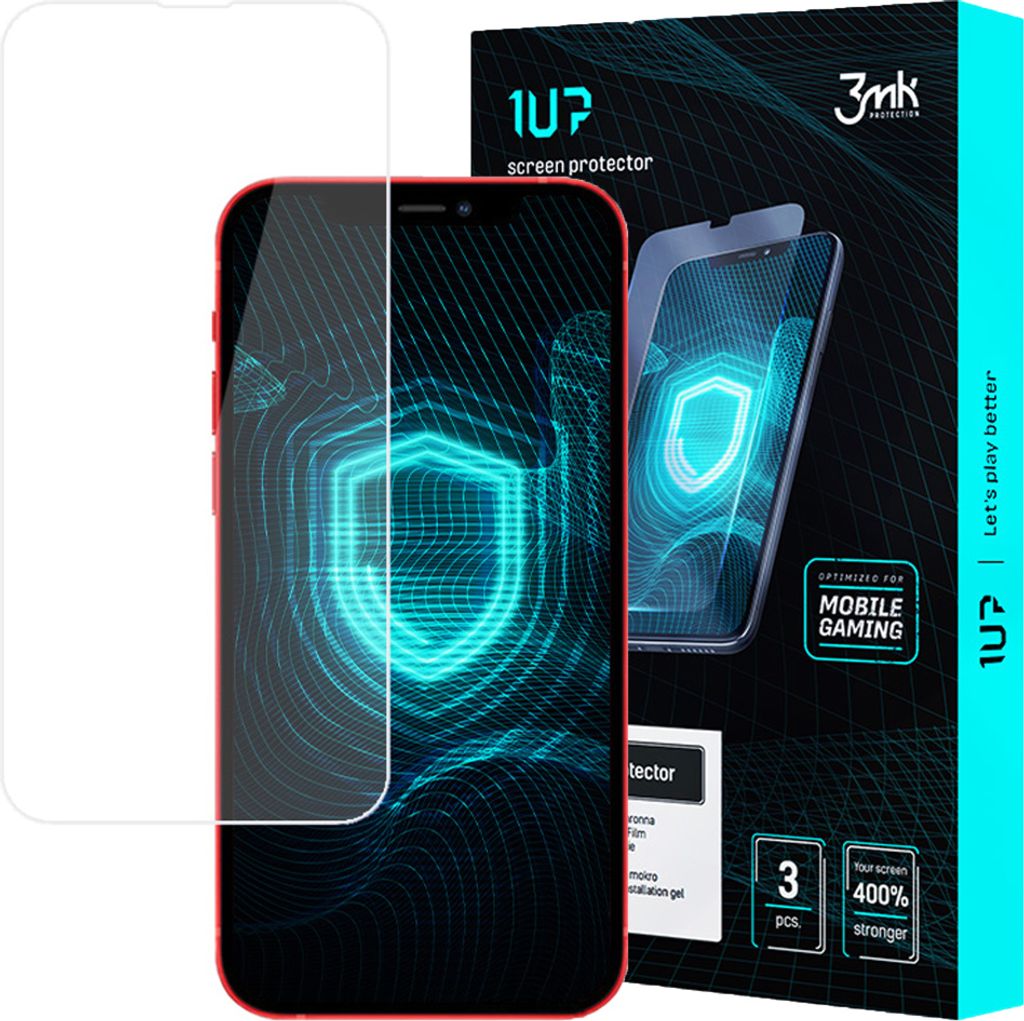 3mk Display Schutzfolie 1UP für Apple iPhone 13 Pro transparent Gaming (3 Stück)