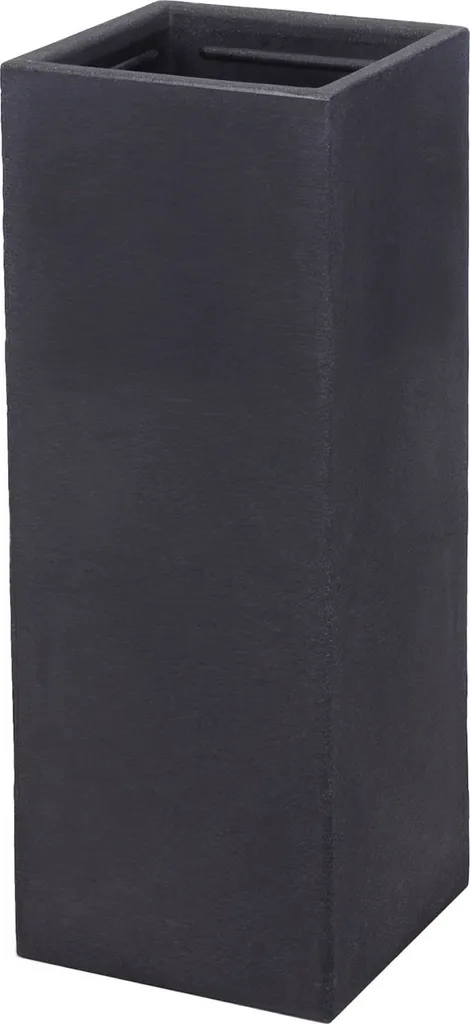 Cache-pot XXL Anthracite 80cm de Haut - Design Moderne Kubus 30x30 cm