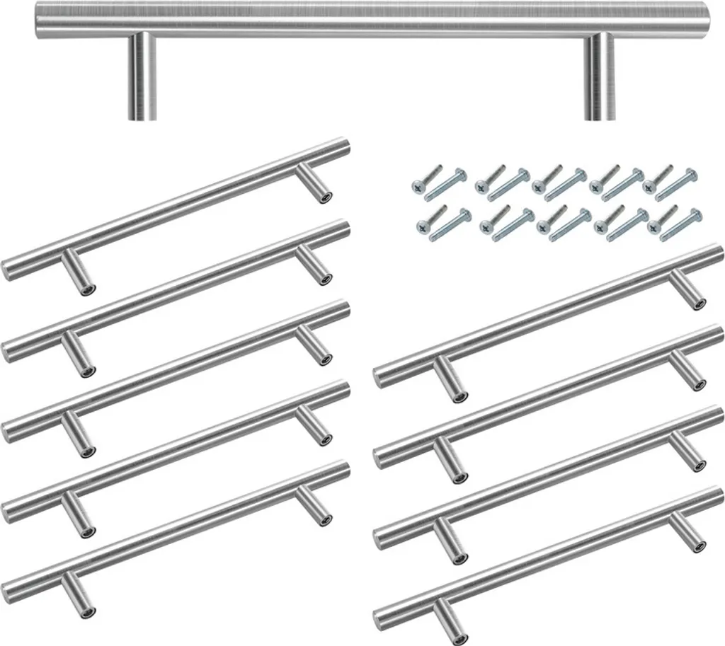 Jopassy Maniglie Mobili 96mm x 156mm | 100 Pezzi Acciaio Inox Cucina