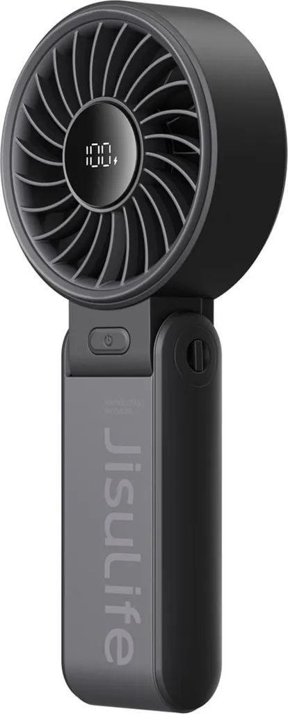 Jisulife Life7 Ventilateur Manuel 5000mAh Portable USB Rechargeable Noir