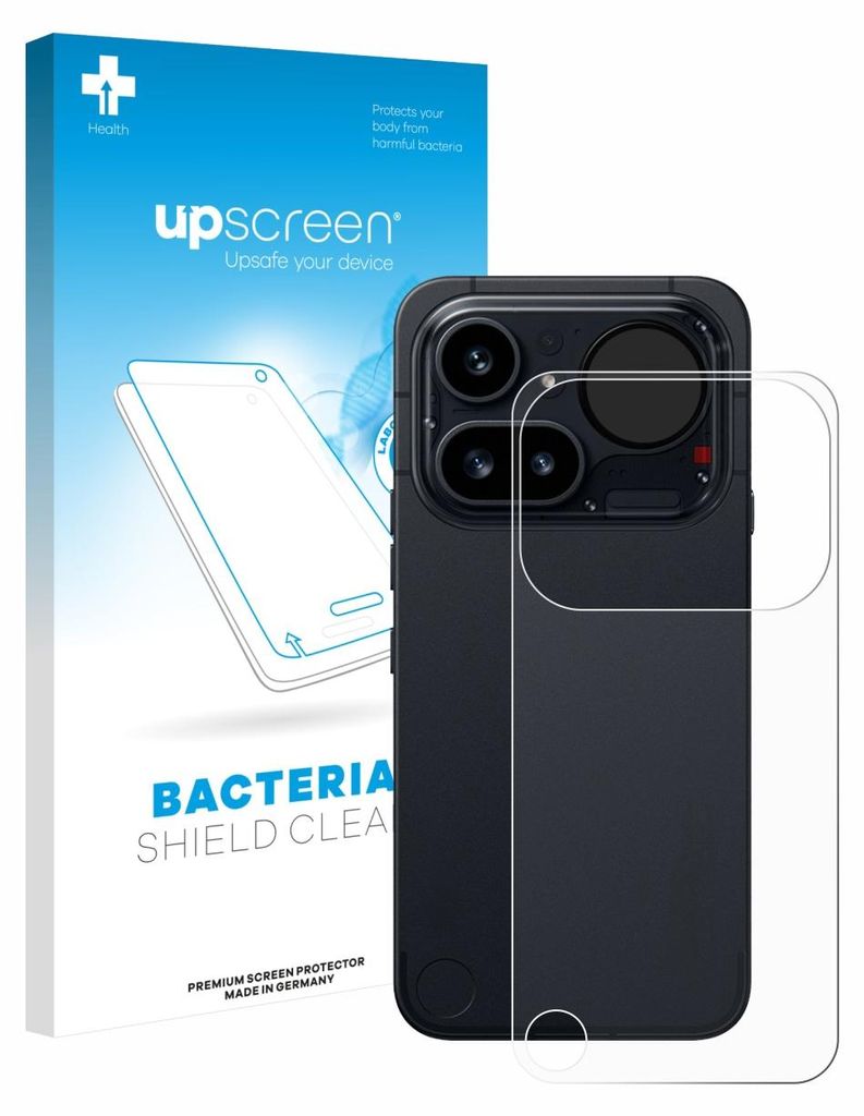 upscreen Schutzfolie für Nothing Phone (4a) Pro (Rückseite) Displayschutz Displayschutzfolie Folie Klar antibakteriell