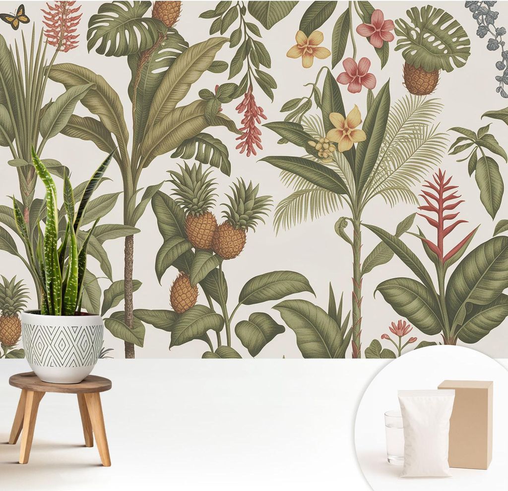 Fototapete - 208x146 cm - Tapete - Wandtapete - Wandbilder - Dekofolie - Tapete Folie - Wand - Dekoration - Wohnzimmer - Exotische Natur