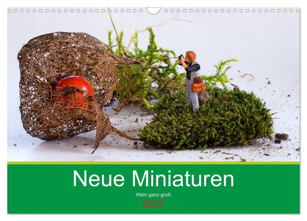 Neue Miniaturen - Klein ganz groß 2.0 (Wandkalender 2027 DIN A3 quer), CALVENDO Monatskalender