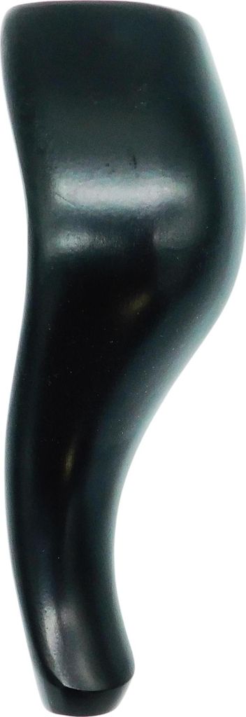 1x Möbelbein Eiche 22 cm schwarz lackiert – Louis XV Stil – gedrechselt – für Sessel, Sofa, Kommode – DIY geeignet