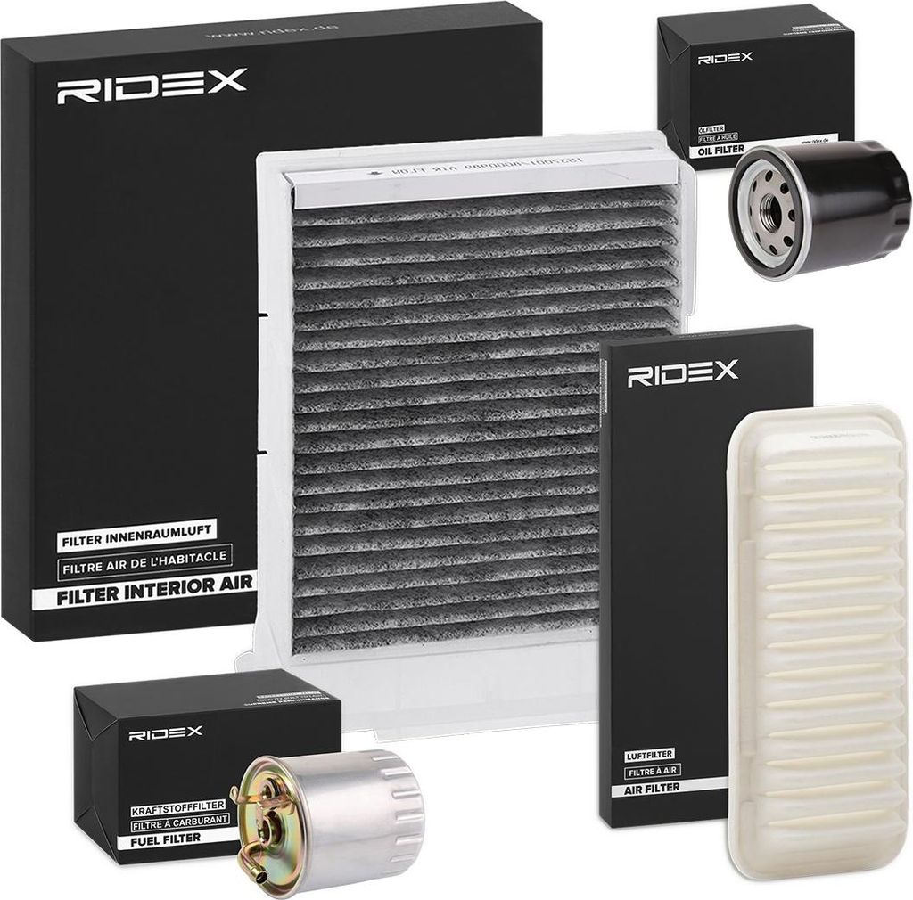 RIDEX Filterset Inspektionspaket Filtersatz passend für MERCEDES-BENZ A-Klasse (W168)