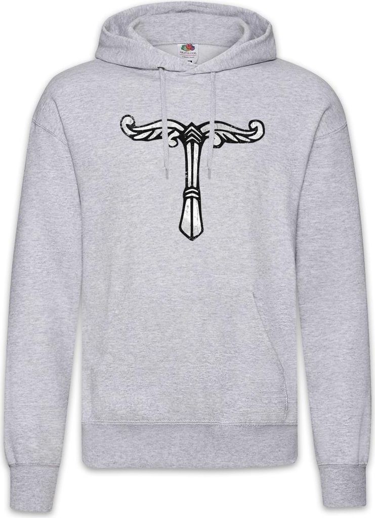 Urban Backwoods Irminsul I, Herren Hoodie, Farbe: Hellgrau, Größe: L