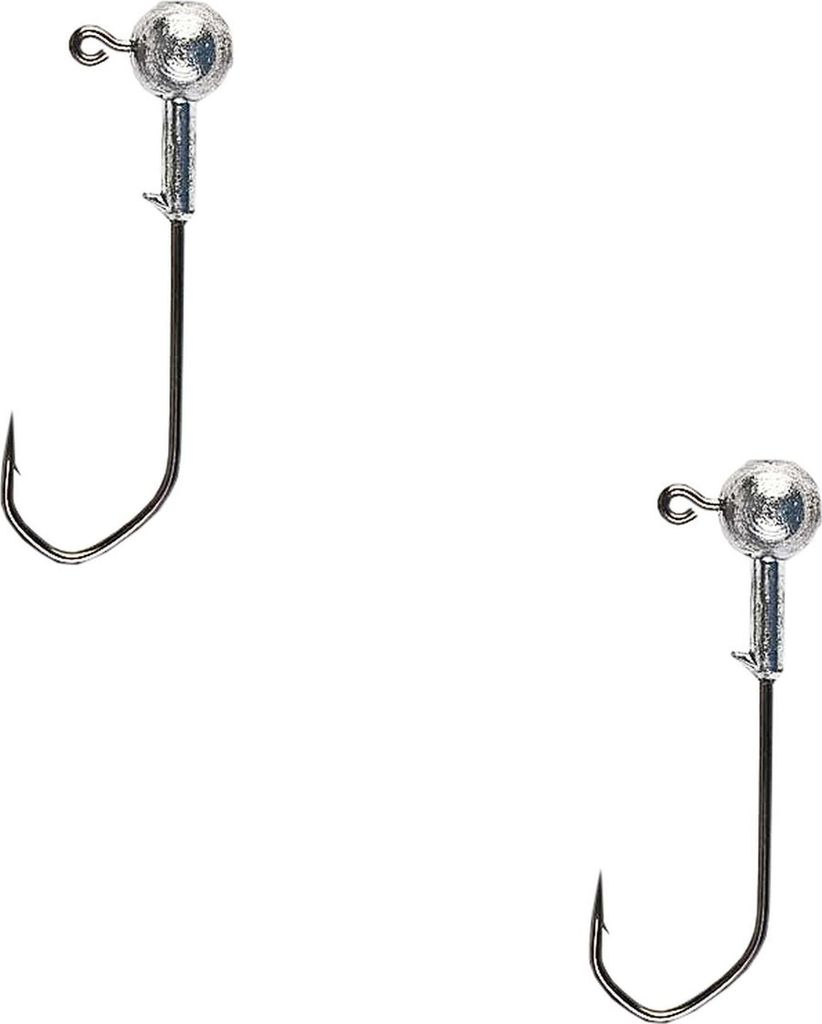 Jigkopf Angel Haken Jigköpfe rund 2 Stk 30 g Gr. 6/0