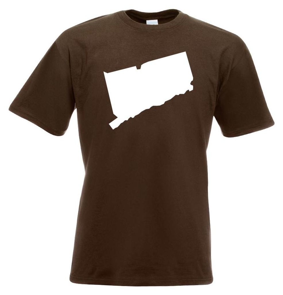 Kiwistar - T-Shirt - Chocolate - USA - Connecticut Hartford Herren Funshirt Bedruckt Design Sprüche Spruch Motive - mit Motiv Bedruckt - Funshirt ...