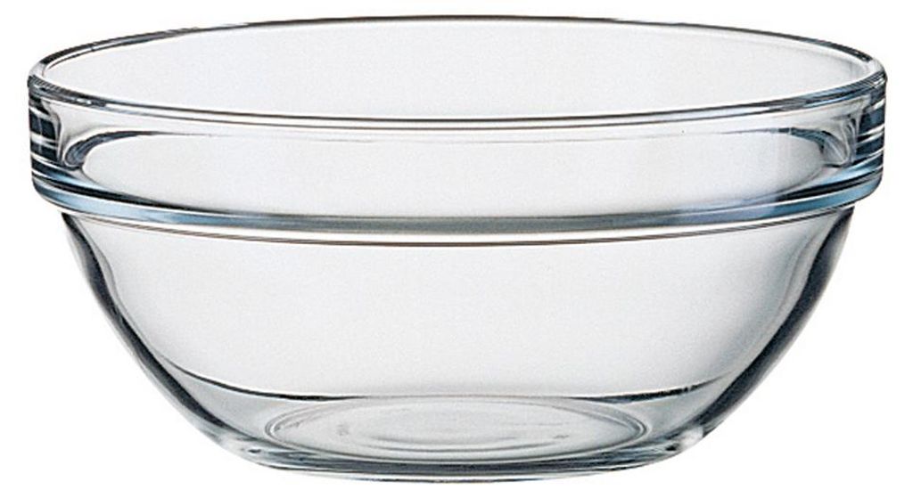 Empilable bol en verre 17cm , 1L, 6 pièces Image du produit 