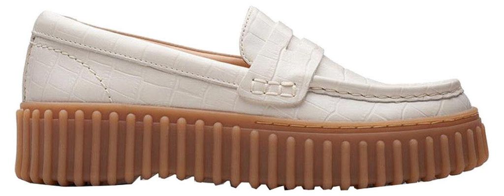 Clarks torhill penny Slipper in Beige, Größe 6