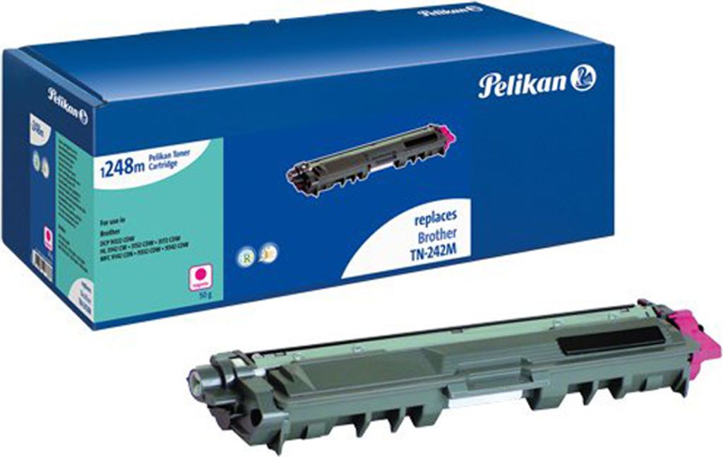A toner cartridge and its packaging are shown.