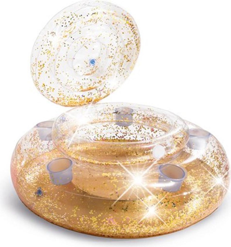 aufblasbarer Kühler 74 x 33 cm Vinyl gold