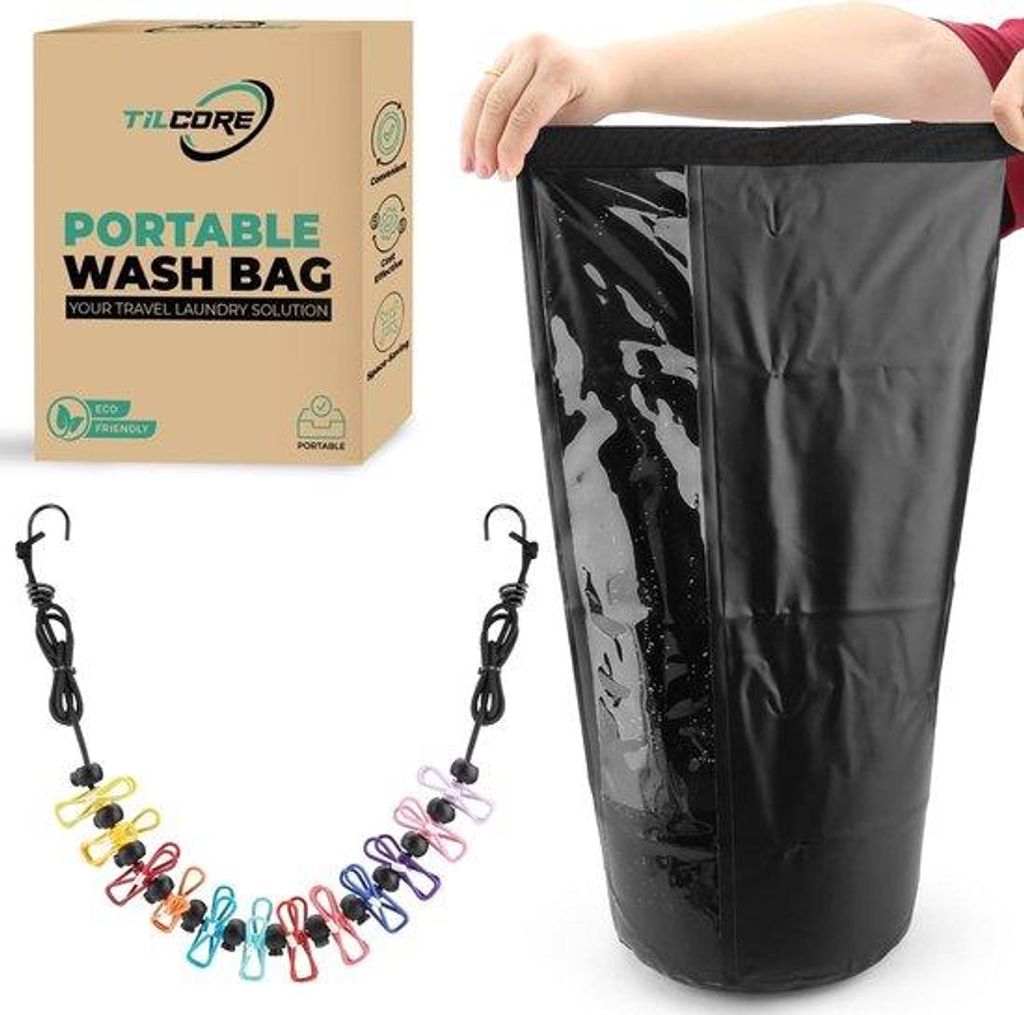 Torba na pranie na kemping, ręczna pralka, torba na pranie Zdjęcie produktu 