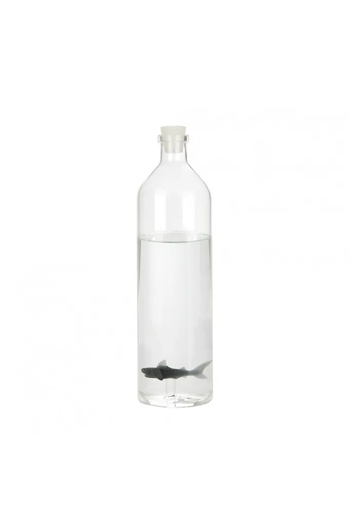 Bouteille en verre borosilicate 1,2L durable et résistante - Gris Balvi