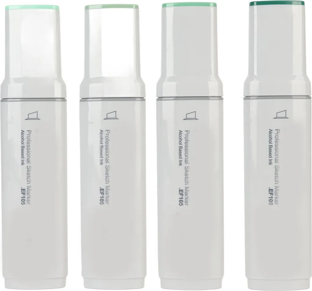 Marqueur à pointe large rechargeable série verte pour graffiti et art