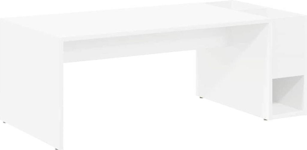 Couchtisch Weiß 101,5 x 50 x 37 cm Holzwerkstoff