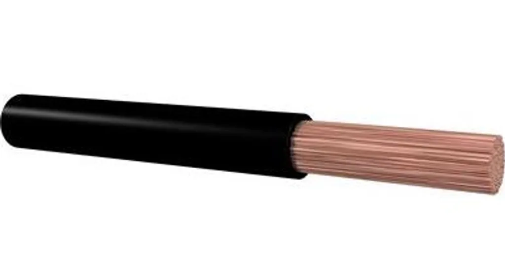 Fil électrique pour voiture 10 mm² noir souple rouleau de 50 mètres