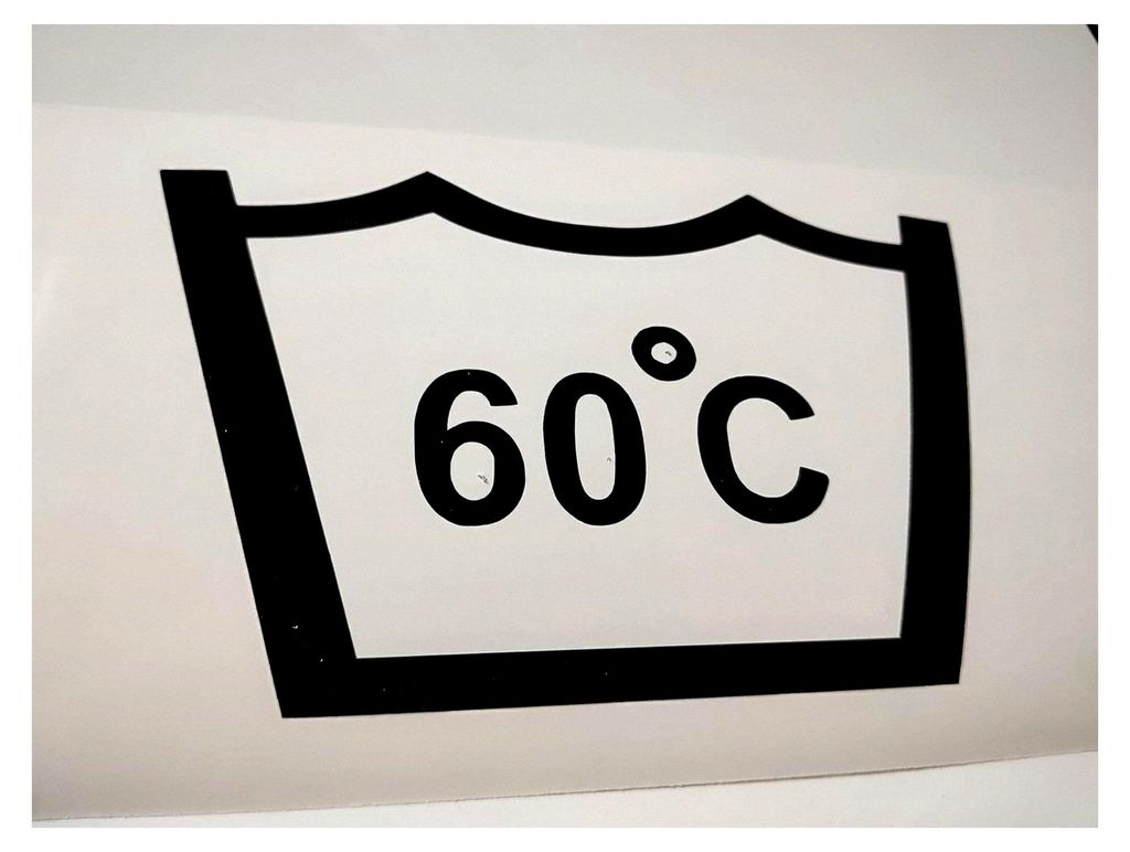 Aufkleber zur Wäschesortierung