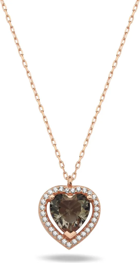Collier en Zultanite Rose Gold et Argent 925 avec Cristaux de Zircone