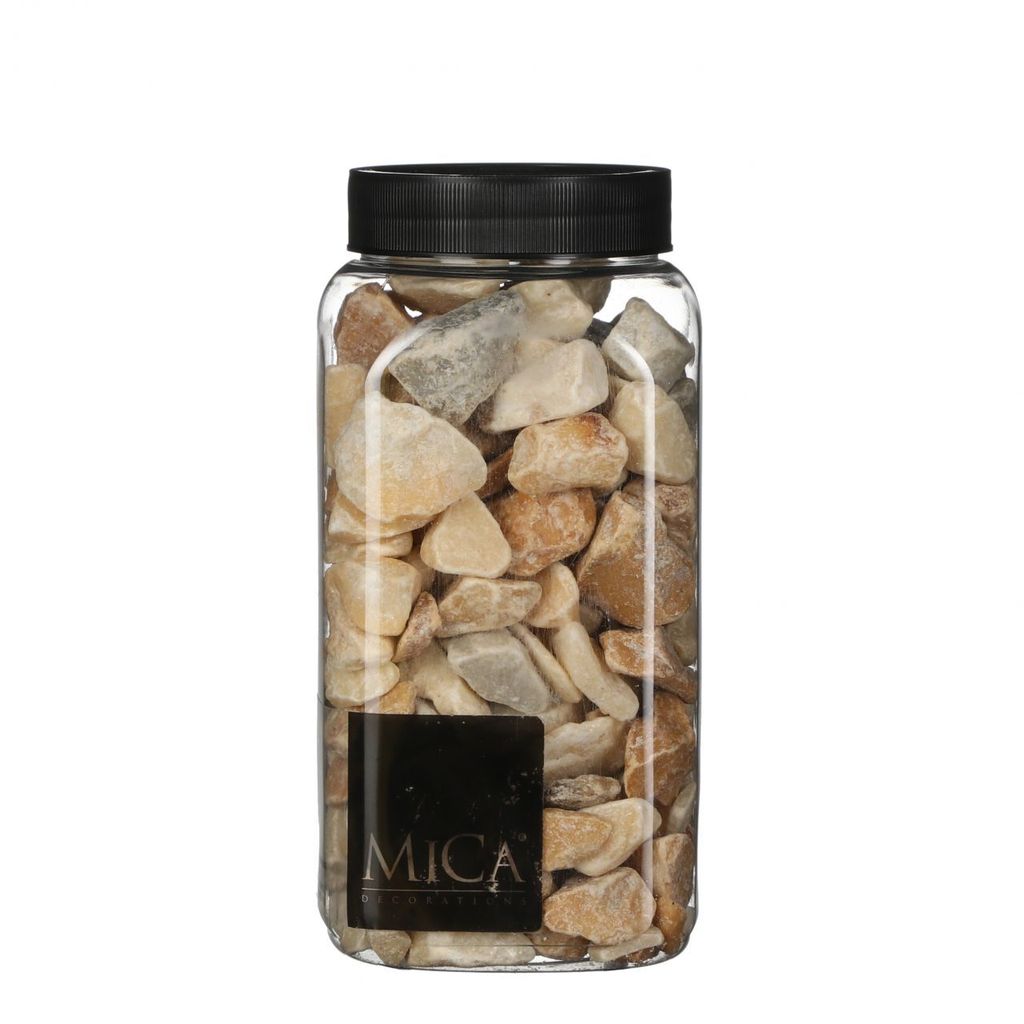 Mica Decorations Dekorative Steine hellbraun 650 ml 1 kg Produktbild 