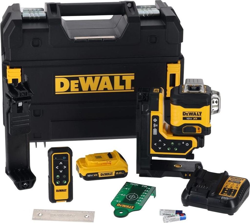 DeWALT DCLE34035D1-QW, 80 m, 3 mm/m, 3°, 100 m, Zielony, Zdjęcie produktu 