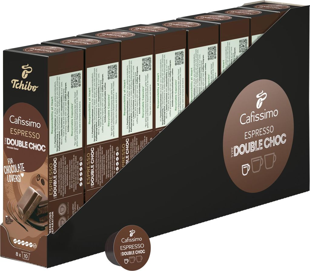 Tchibo Cafissimo Flavoured Summer Edition Espresso Double Choc, , 80 Stück (8x10 Kapseln)