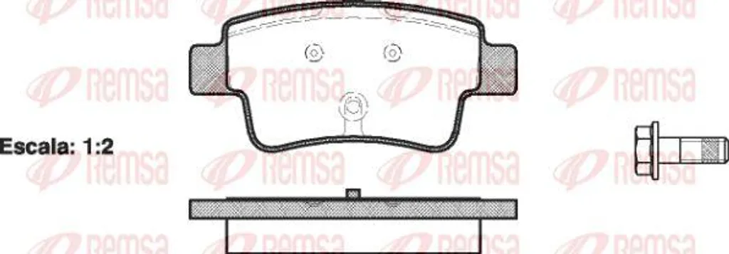 Plaquettes de frein pour entretien Fiat Linea et Opel Corsa D REMSA 1198.00