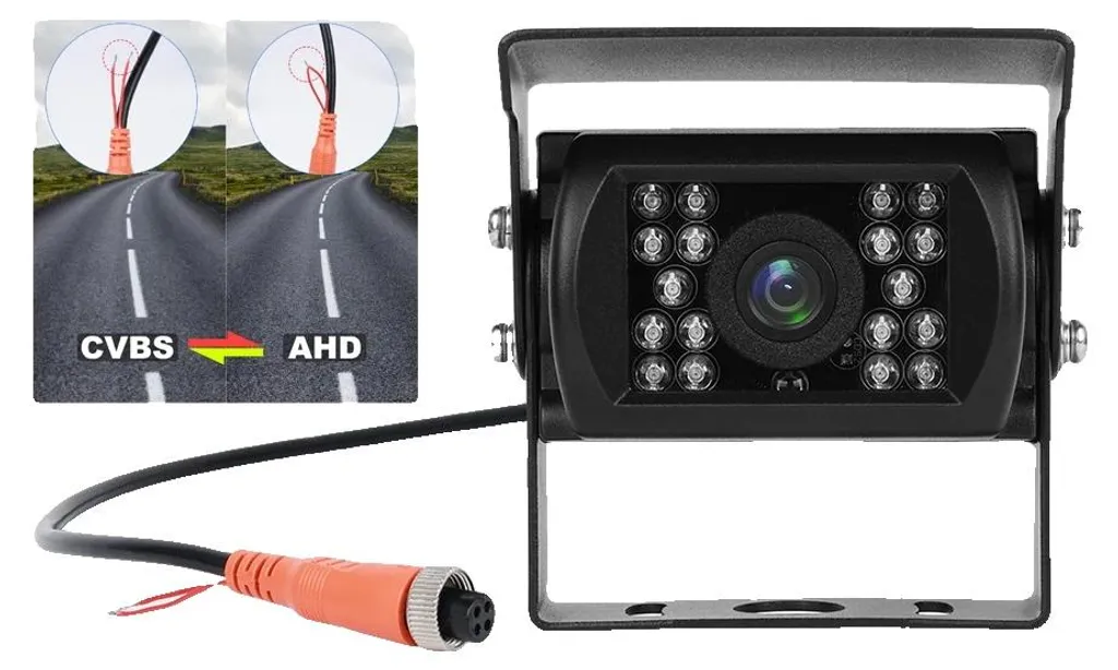 Caméra de recul filaire 120° résolution 700 TVL étanche IP67 9V-36V