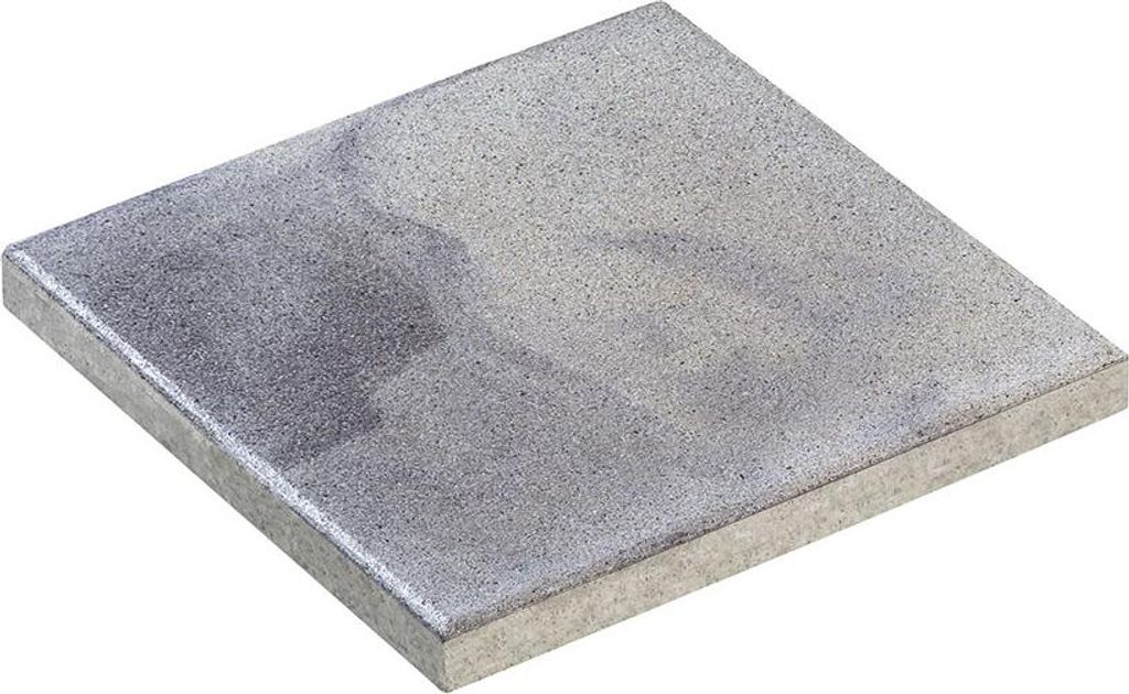 Terrassenplatten RUSTICA WEIß-SCHWARZ GEFL. 40/40/4 CM