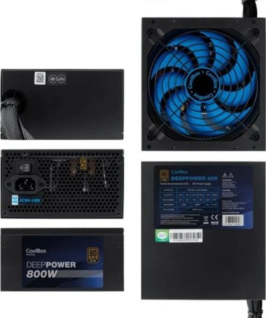 Alimentation PC 800W CoolBox DG-PWS800-85B Idéale pour Multi-GPU - 5