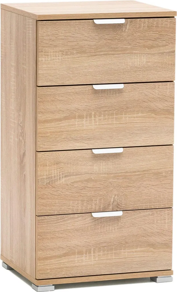 Cassettiera Salvaspazio 4 Cassetti Milani Home 45cm - Marrone Chiaro Italy