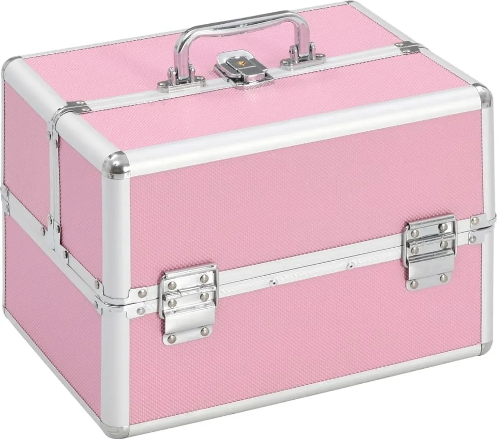 Scheda Tecnica: Astuccio Cosmetici Alluminio Rosa 22x30x21 cm