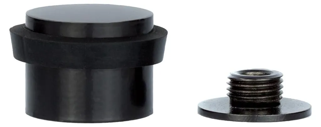Butée de porte I-191/24x19-B-DUAL-NG Inox AISI 304 Noir 28x20 mm